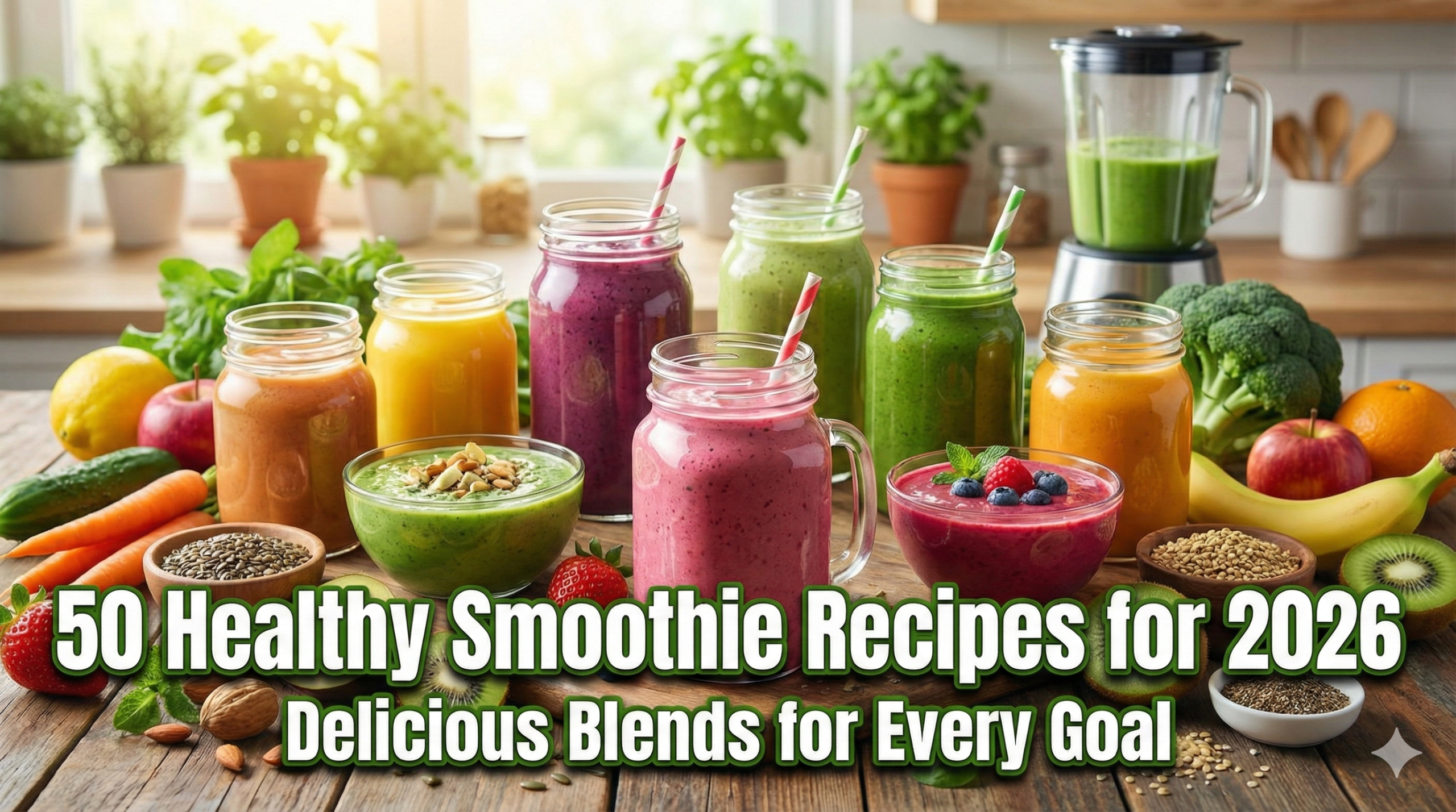 50 Healthy Smoothie Recipes for 2026 Delicious Blends for Every Goal