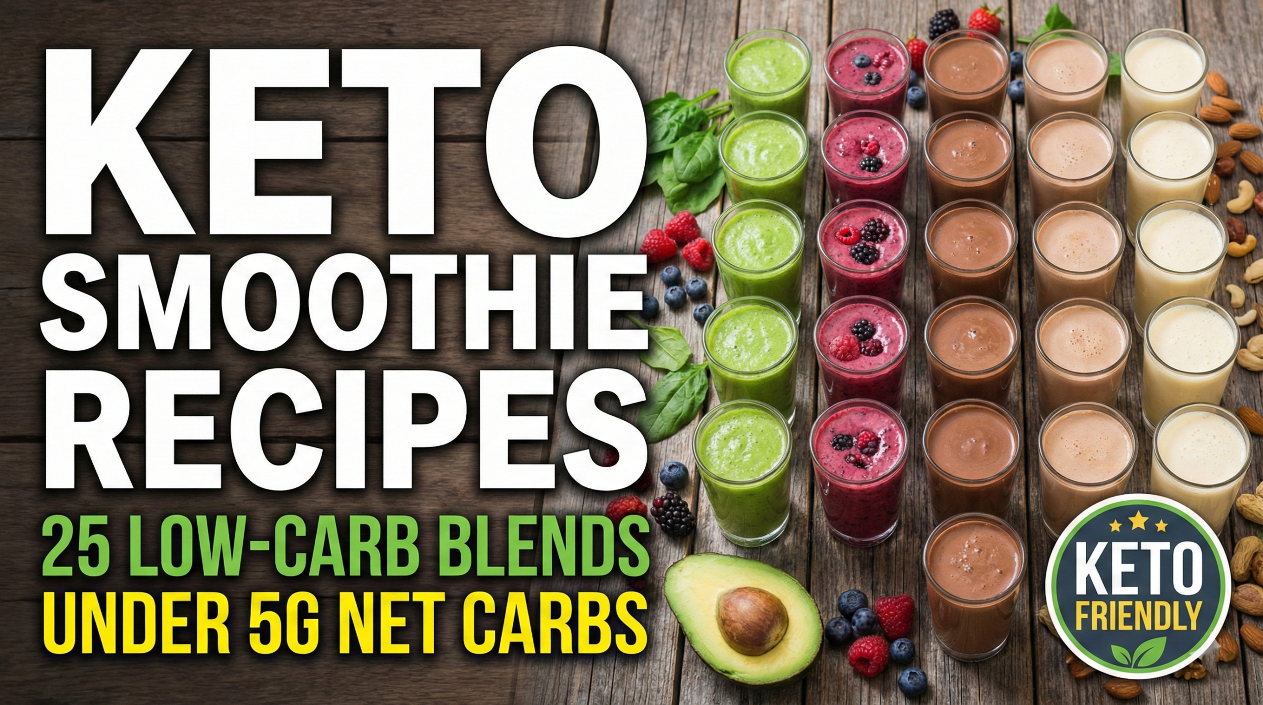 Keto Smoothie Recipes: 25 Low-Carb Blends Under 5g Net Carbs
