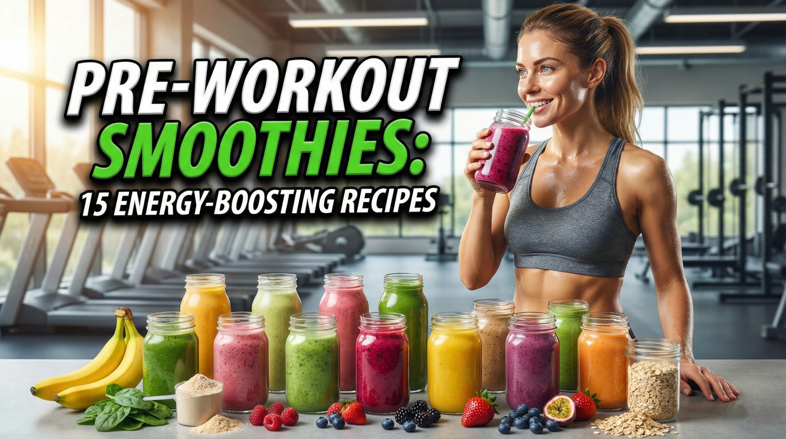 Pre-Workout Smoothies: 15 Energy-Boosting Recipes for Better Performance