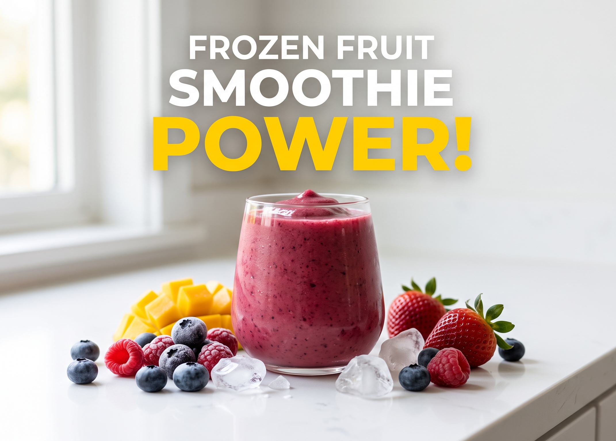 Store bought vs freezing fruit comparison for healthy morning smoothies